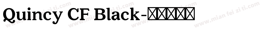 Quincy CF Black字体转换